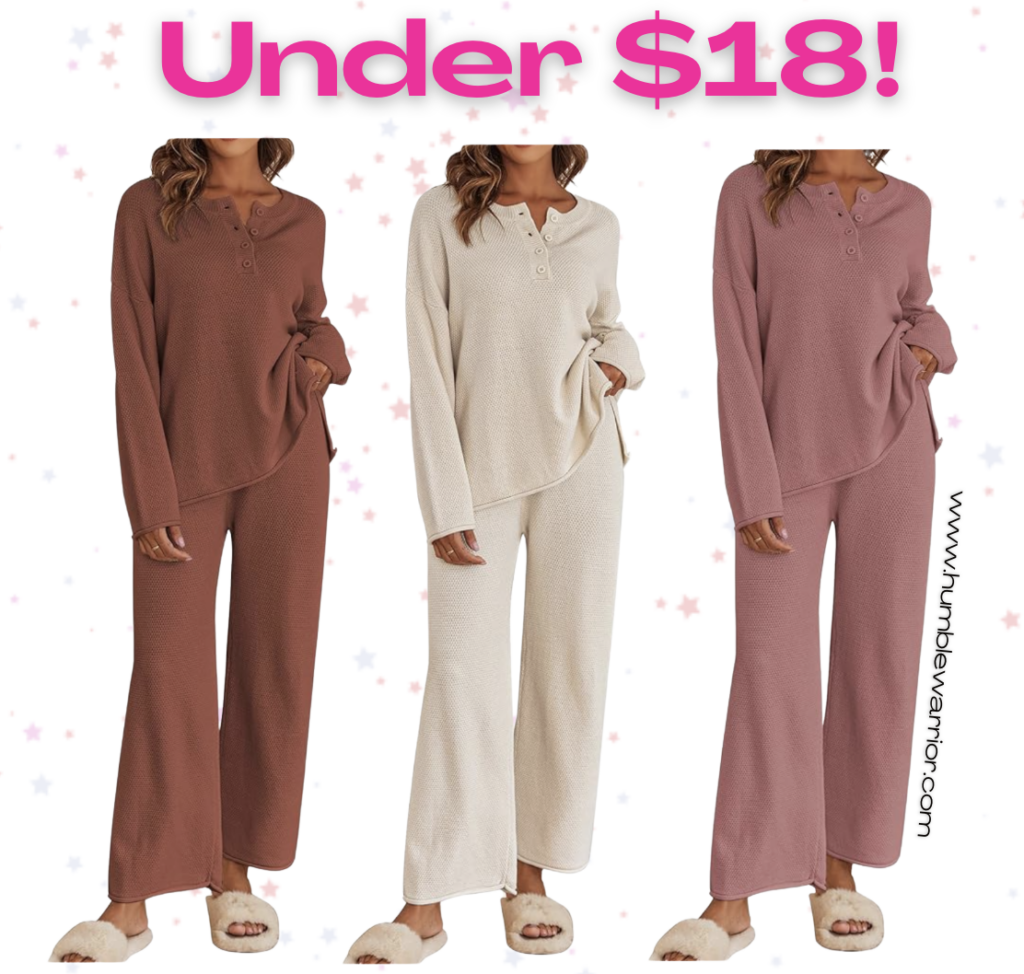 Ekouaer Women’s 2-Piece Winter Matching Loungewear Set!
